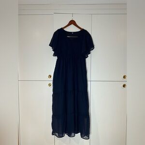 Elegant Navy Blue Women's Dress